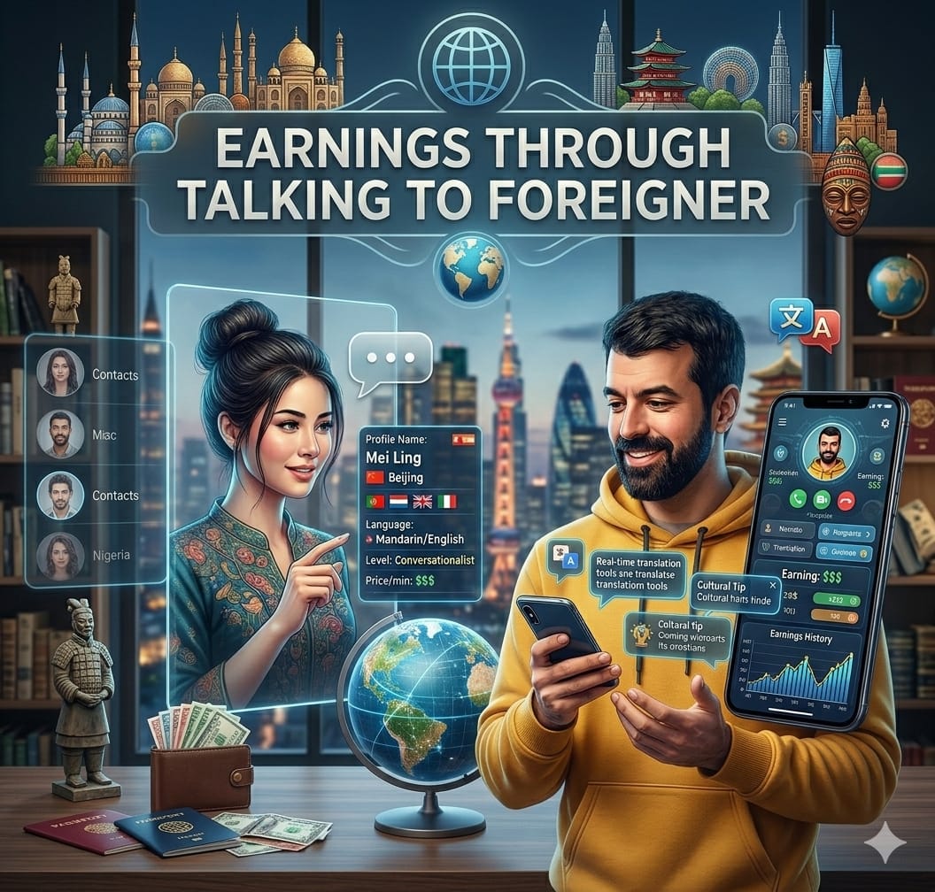 Earning Through Talking To Foreigners