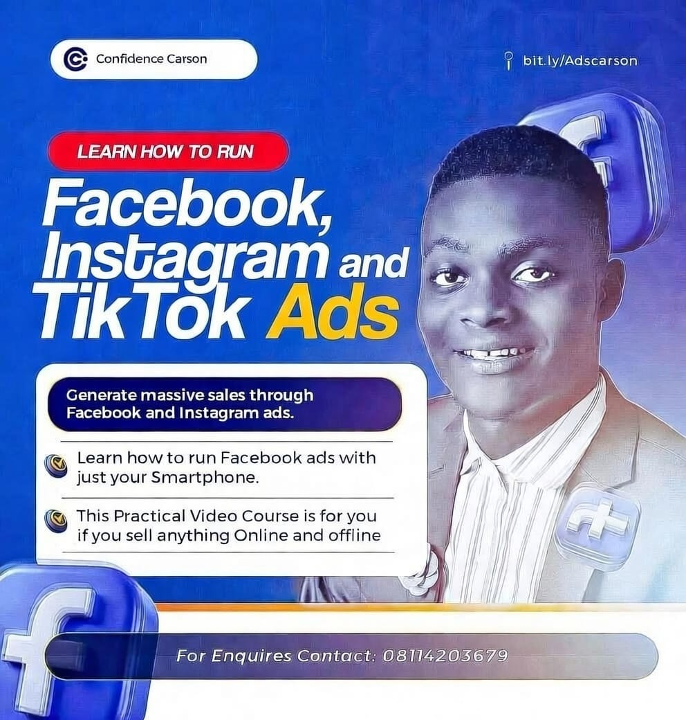 FACEBOOk, INSTAGRAM and TIKTOK AD COURSE