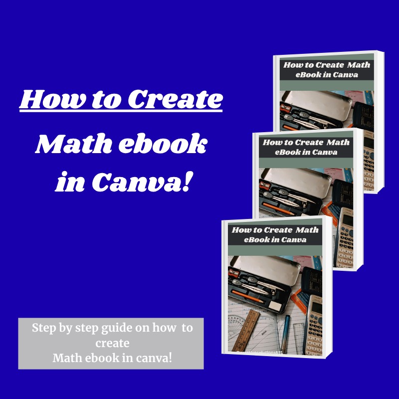 How to create math ebook in Canva