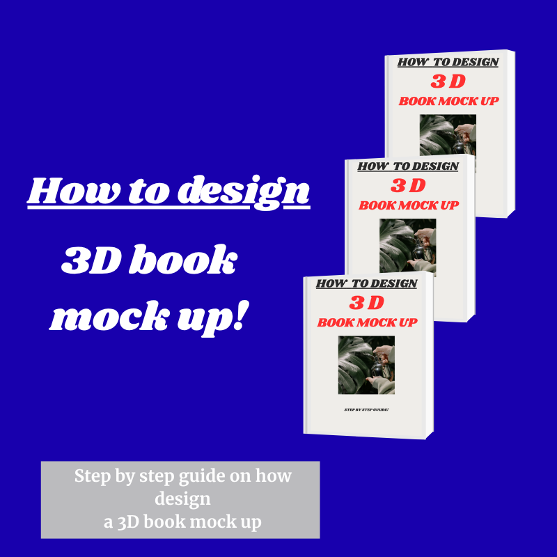 How to design 3D book mockup