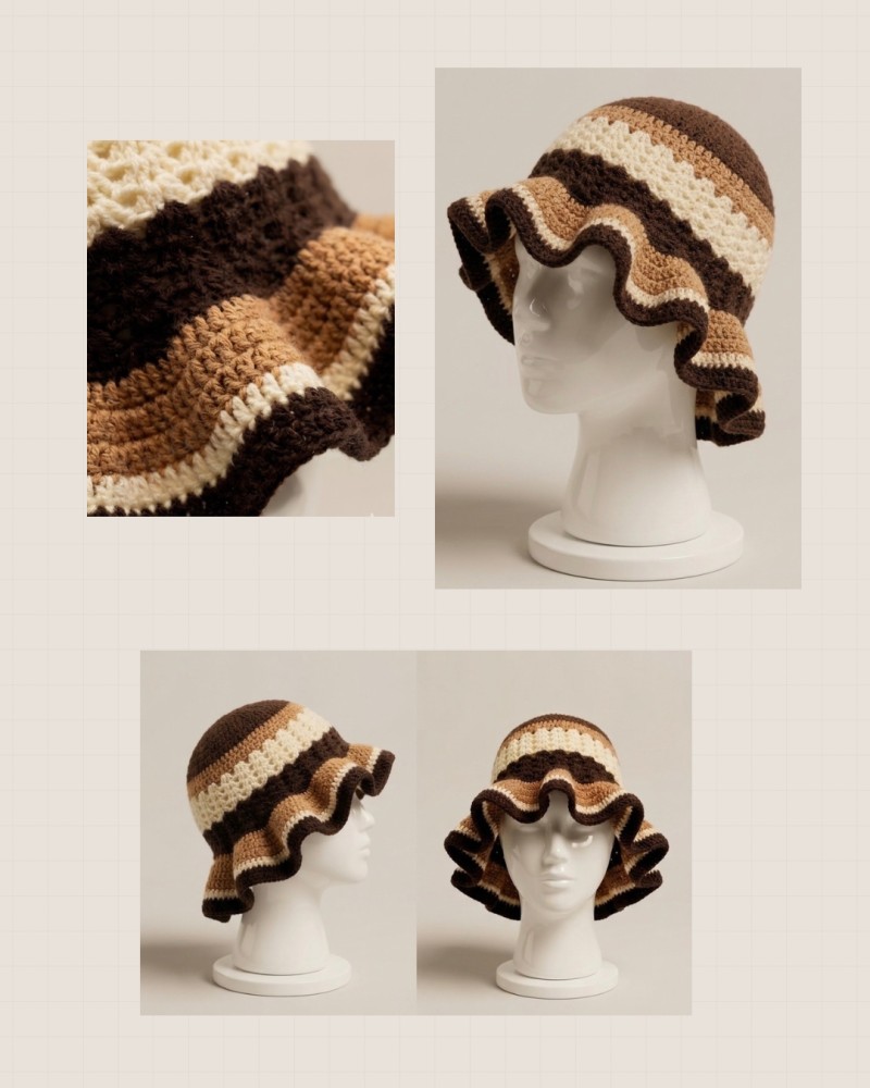 Ruffle Hat (Multicolored)