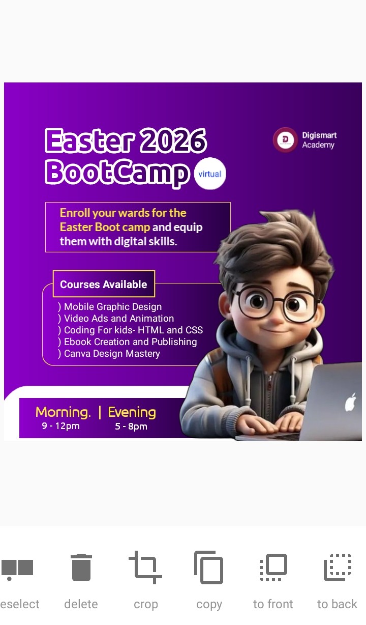 Mobile Graphic Design | Easter BootCamp