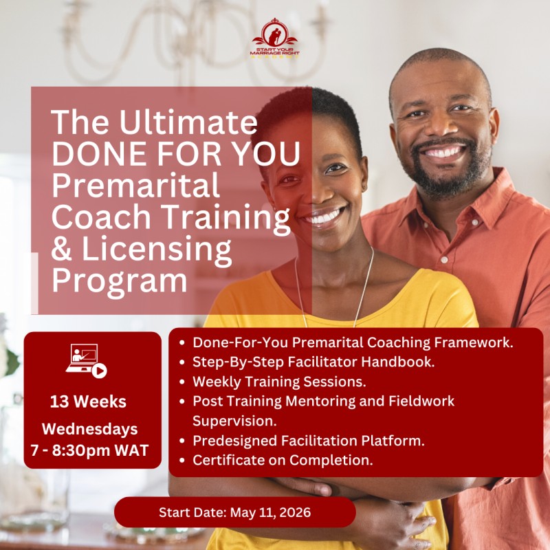 The Ultimate DONE FOR YOU Premarital Coach Training (MASTERCLASS DEAL - COUPLE Flex (Two Instalments)