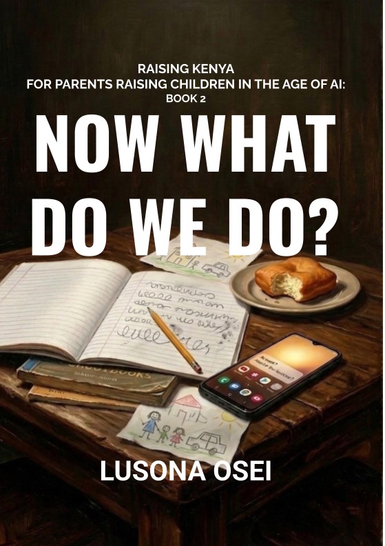FREE! 3 CHAPTERS excerpt of NOW WHAT DO WE DO? by Lusona Osei Raising Kenya: For Parents Raising Children in the Age of AI Book 2