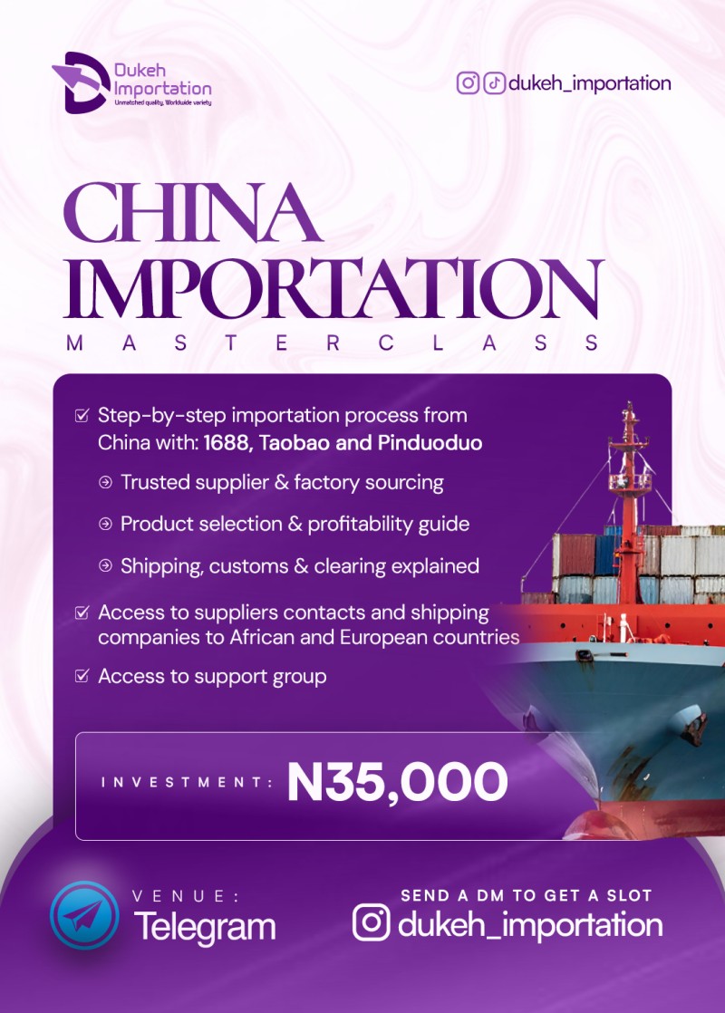GROUP CHINA IMPORTATION CLASS
