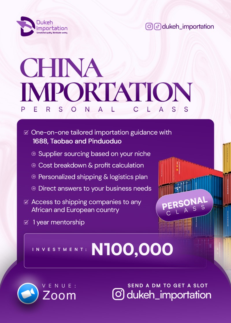 PERSONAL CHINA IMPORTATION