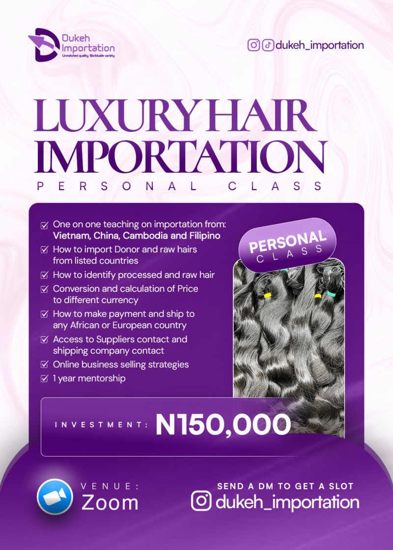 PERSONAL LUXURY HAIR IMPORTATION