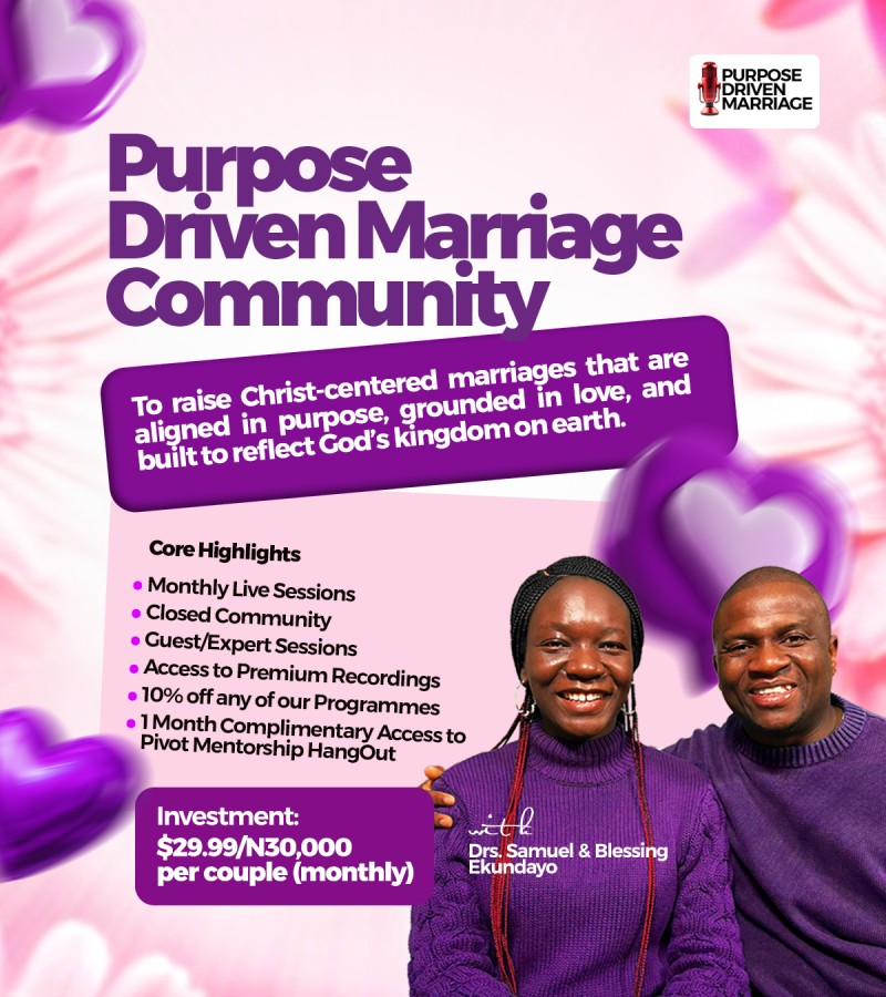 Purpose Driven Marriage Community