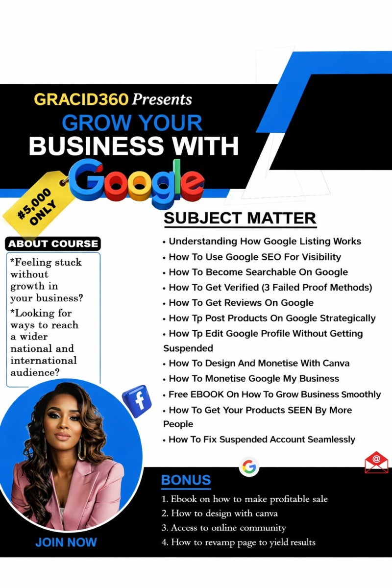 GROW YOUR BUSINESS WITH GOOGLE