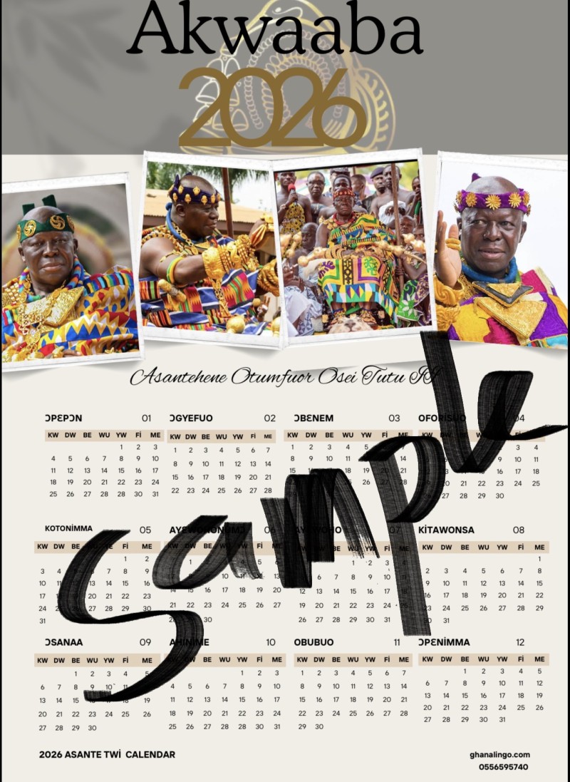 2026 Asante Twi Calendar