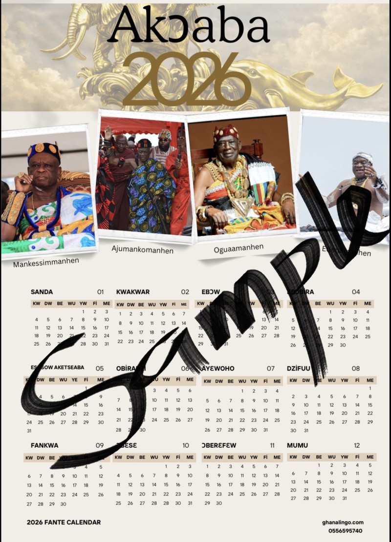 2026 Fante Calendar