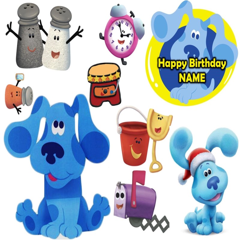 BLUES CLUES CUTS OUT (CUSTOMIZABLE)