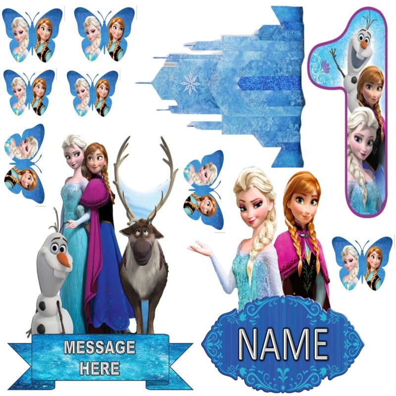 ELSA FROZEN CUTS OUT (CUSTOMIZABLE)
