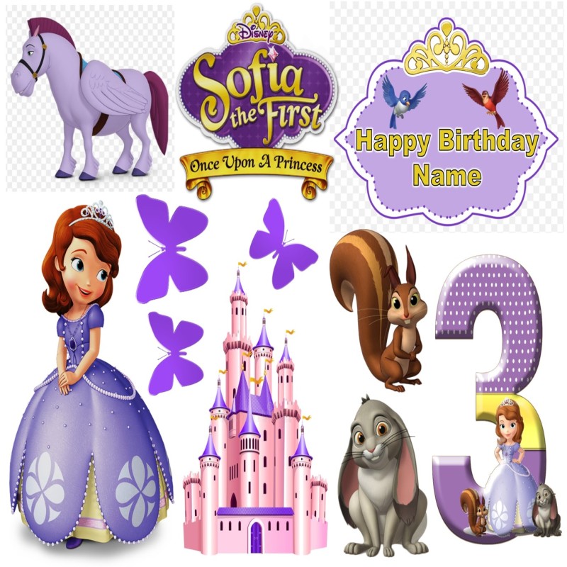 SOFIA THE FIRST CUTS OUT (CUSTOMIZABLE)