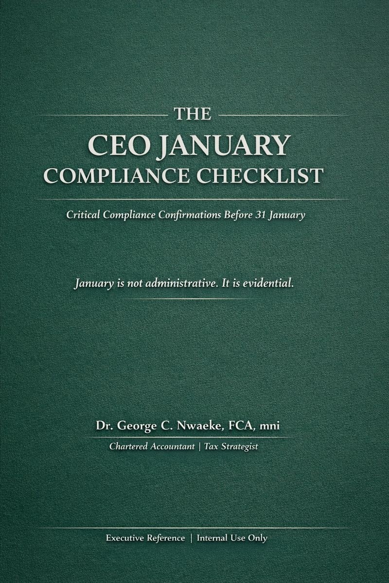 THE CEO JANUARY COMPLIANCE CHECKLIST
