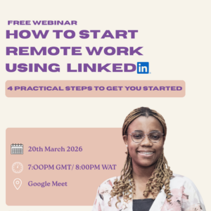 Webinar: How to Start Remote Work Using Linkedin