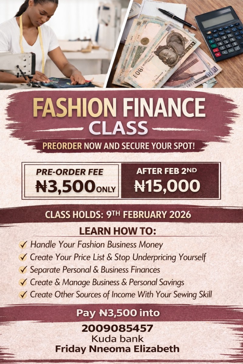 Fashion Finance Class