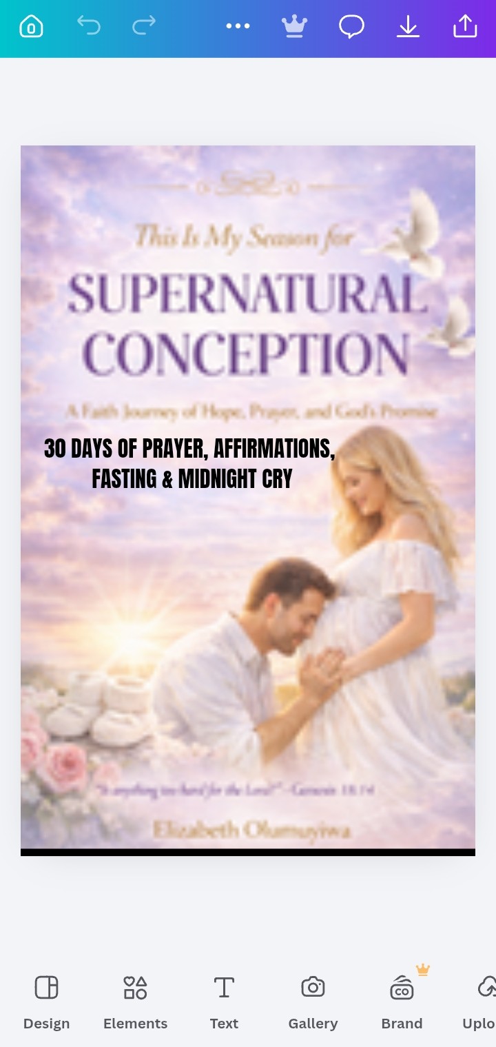ITS MY SEASON OF SUPERNATURAL CONCEPTION.