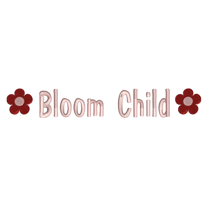 Bloom Child Embroidery Design
