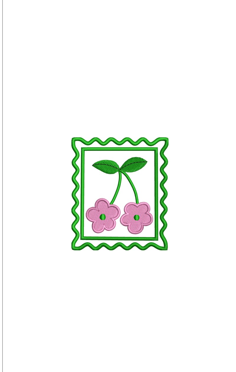 Flower Stampcard Embroidery Design