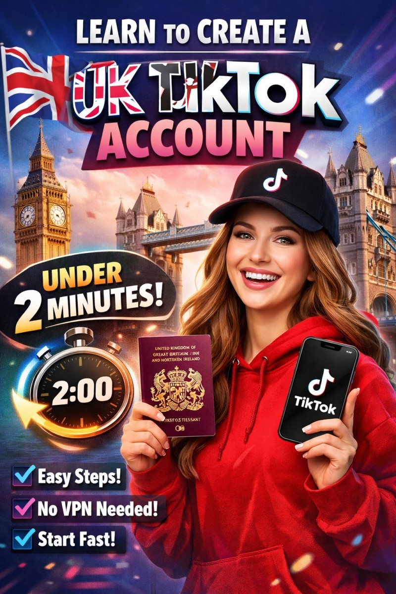 LEARN TO CREATE A FOREIGN UK TIKTOK ACCOUNT
