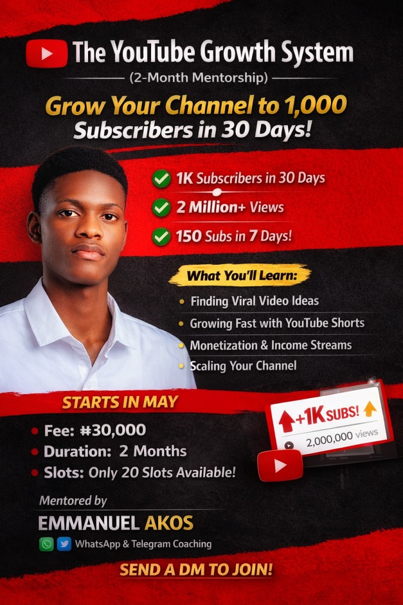 The YouTube Growth System (2-Month Mentorship)