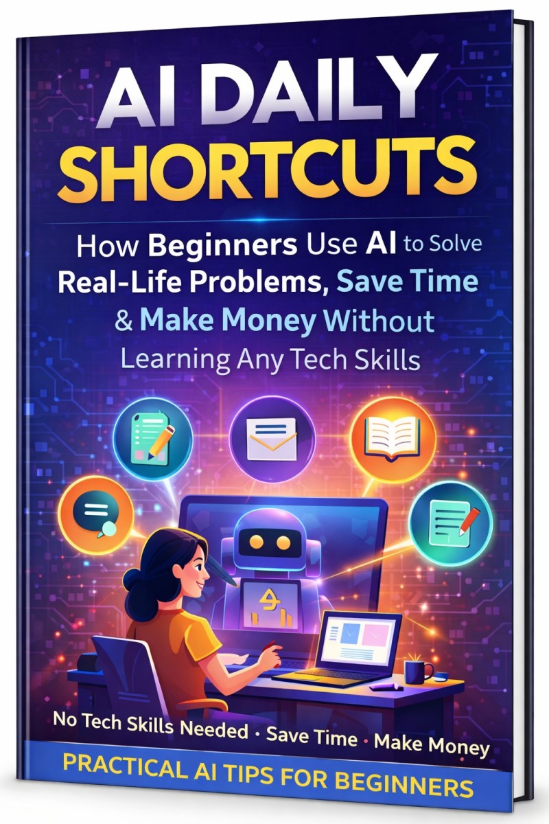 AI DAILY SHORTCUTS (How Beginners Use AI to Solve Real-Life Problems, Save Time & Make Money Without Learning Any Tech Skills)