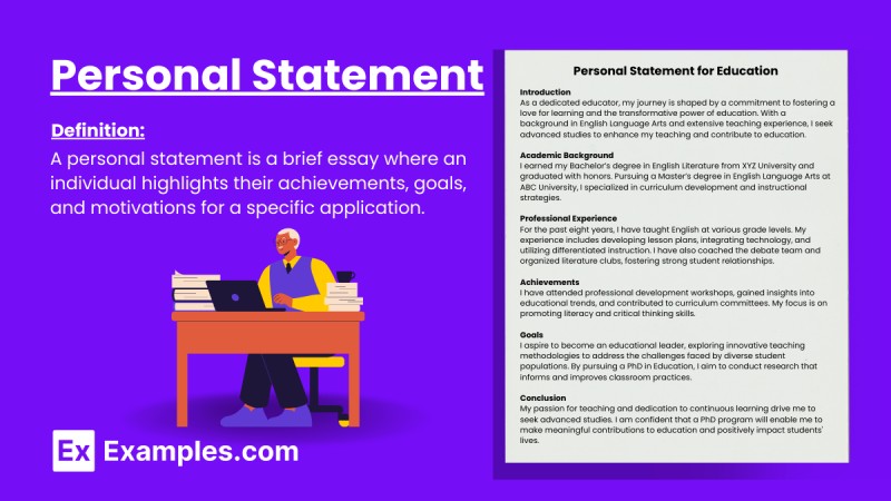 Sample Personal Statement for GOI scholarship