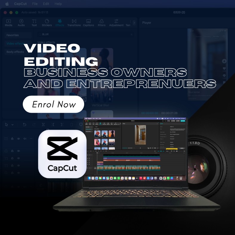 ONE ON ONE VIDEO EDITING TRAINING ON CAPCUT FOR BUSINESS OWNERS