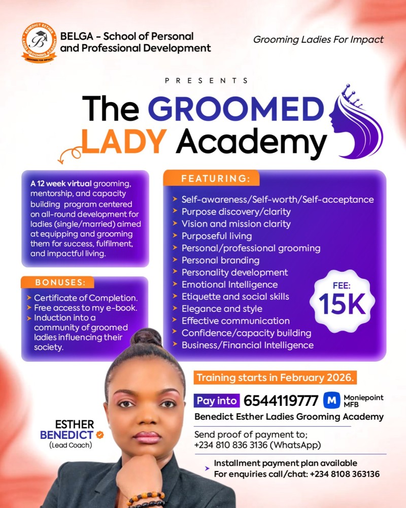 The Groomed Lady Academy Training