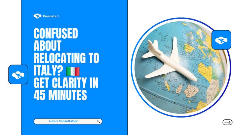 1-on-1 Italy Relocation Consultation