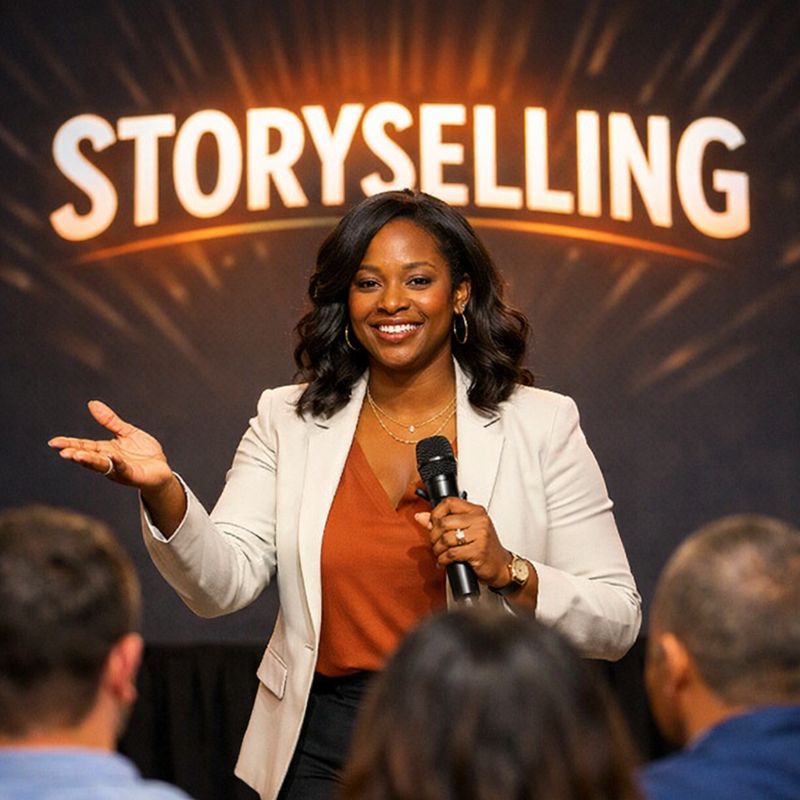 BECOME A GOOD STORYSELLER.