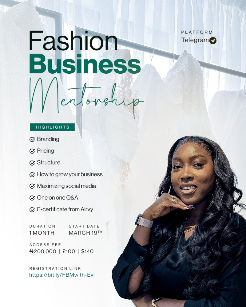 Fashion business mentorship