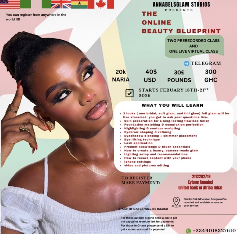 The online beauty blueprint makeup class