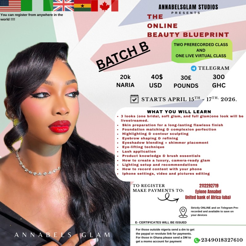 The online beauty blueprint makeup class batch B