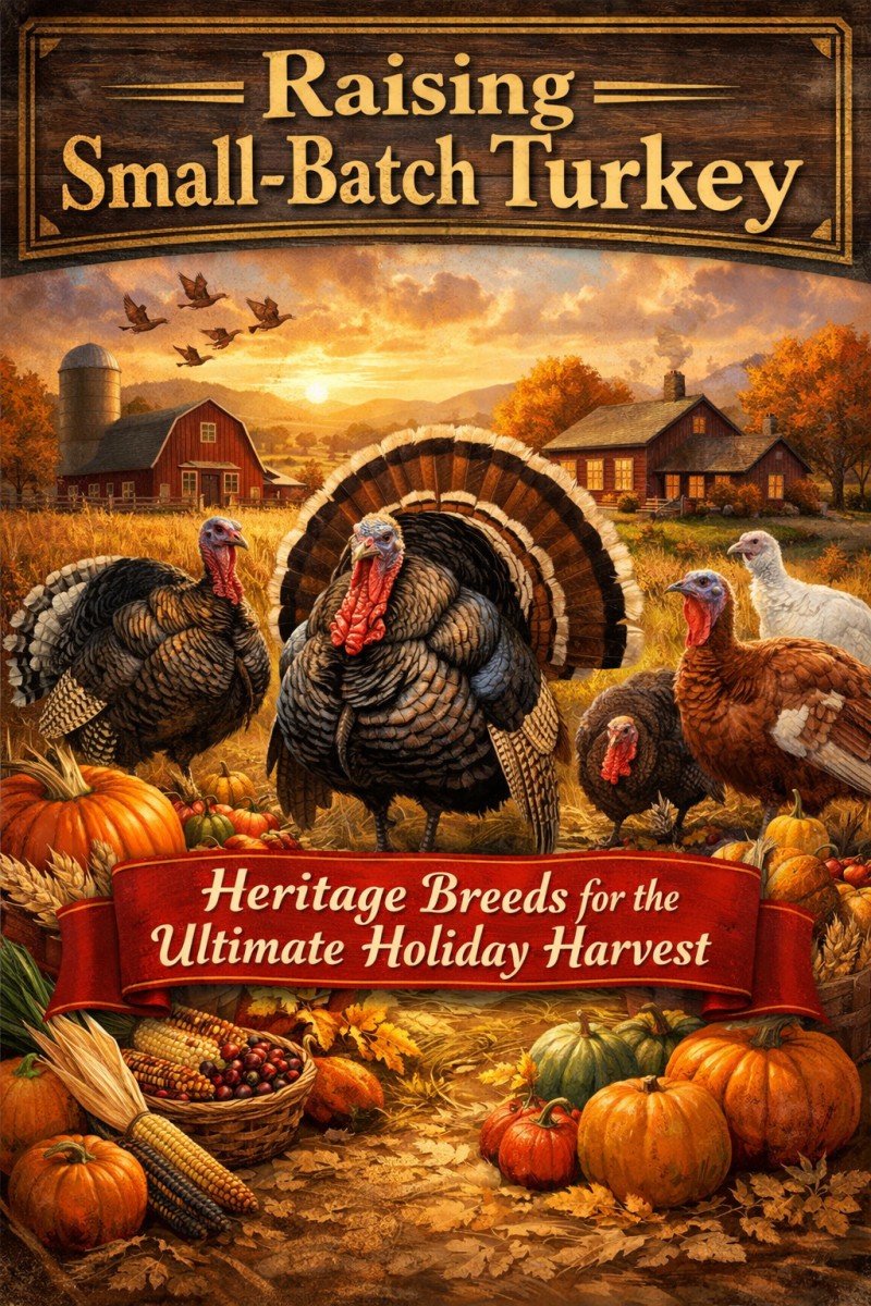 Raising Small-Batch Turkey:  Heritage Breeds  for the Ultimate Holiday Harvest
