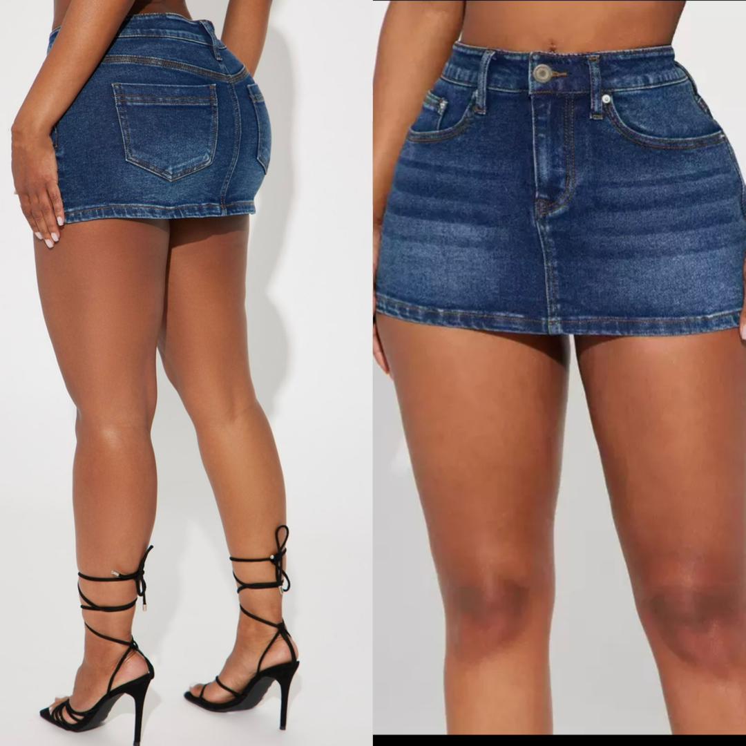 Hot Mini Denim Skirt