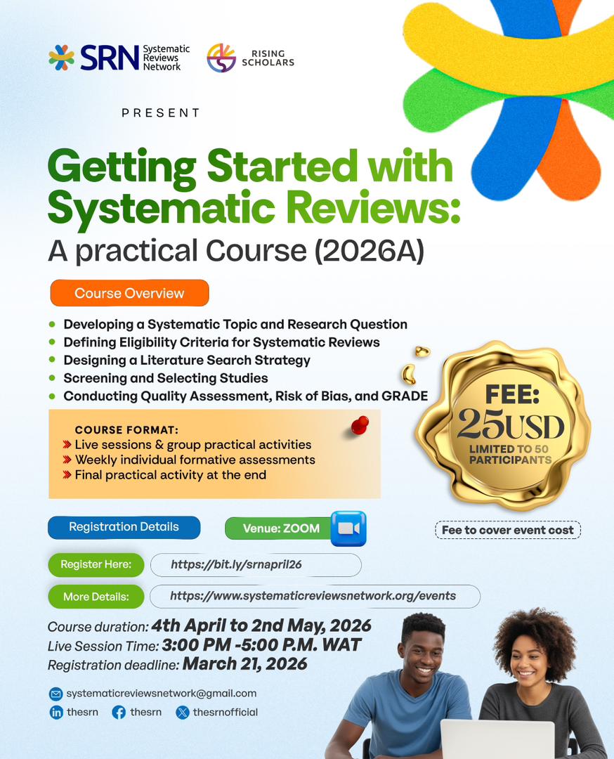 Getting Started with Systematic Reviews: A Practical Course (2026A)