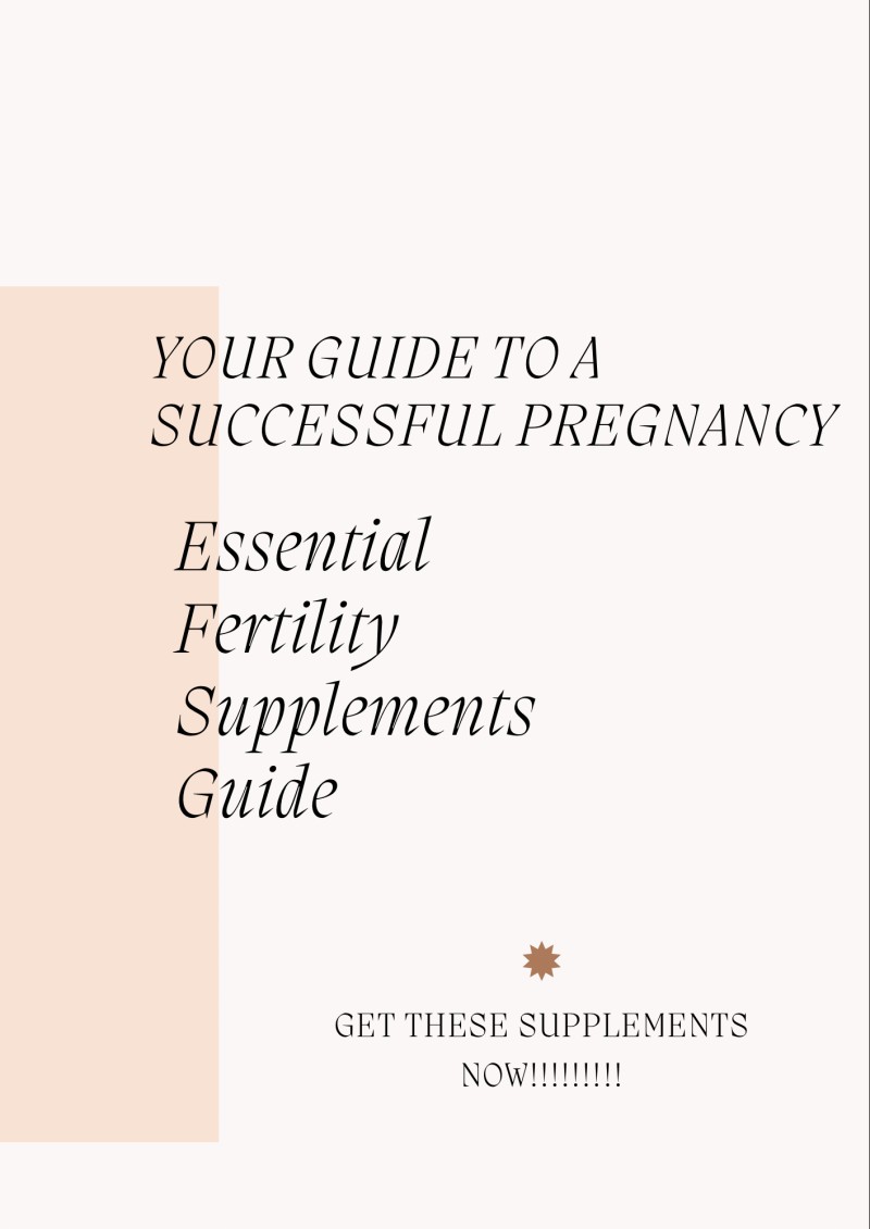 BEST SUPPLEMENTS THAT CAN HELP YOU GET PREGNANT FASTER
