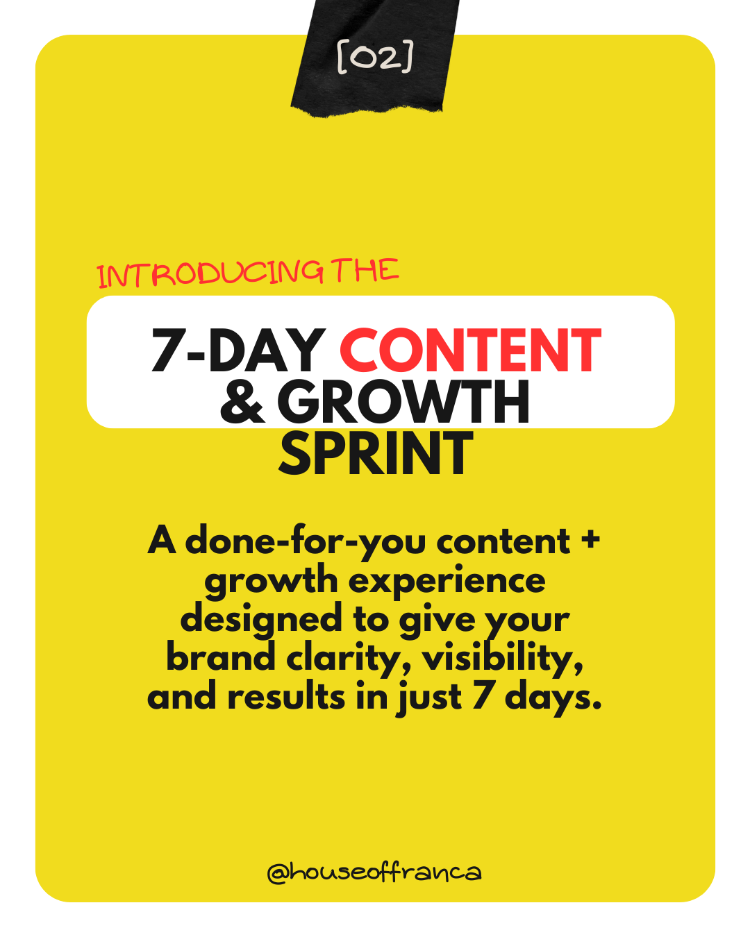 7 Days Marketing Sprint