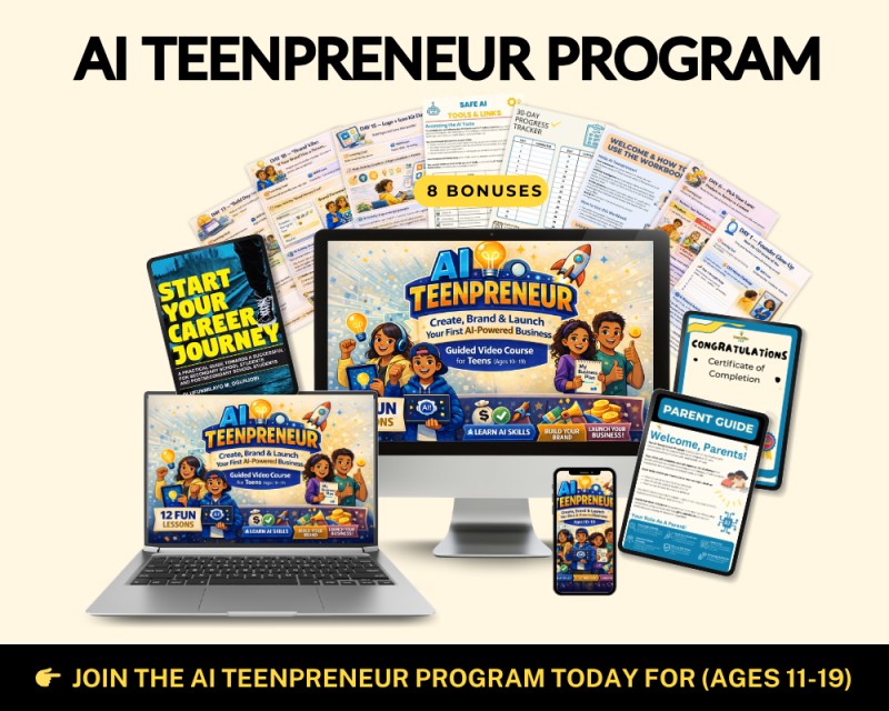 AI Teenpreneur Program (Ages 10–19)