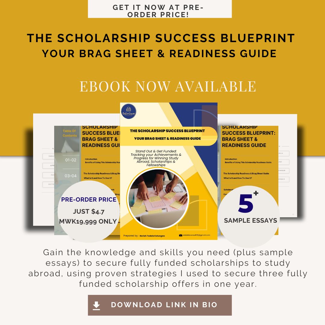The Scholarship Success Blueprint (Log and track your wins)