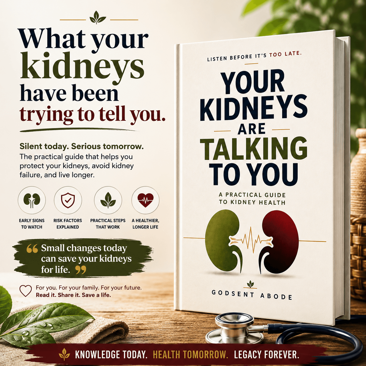 YOUR KIDNEYS ARE TALKING TO YOU: A Practical Guide to Kidney Health