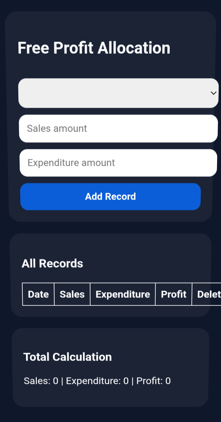 Free Profit Allocation Tool