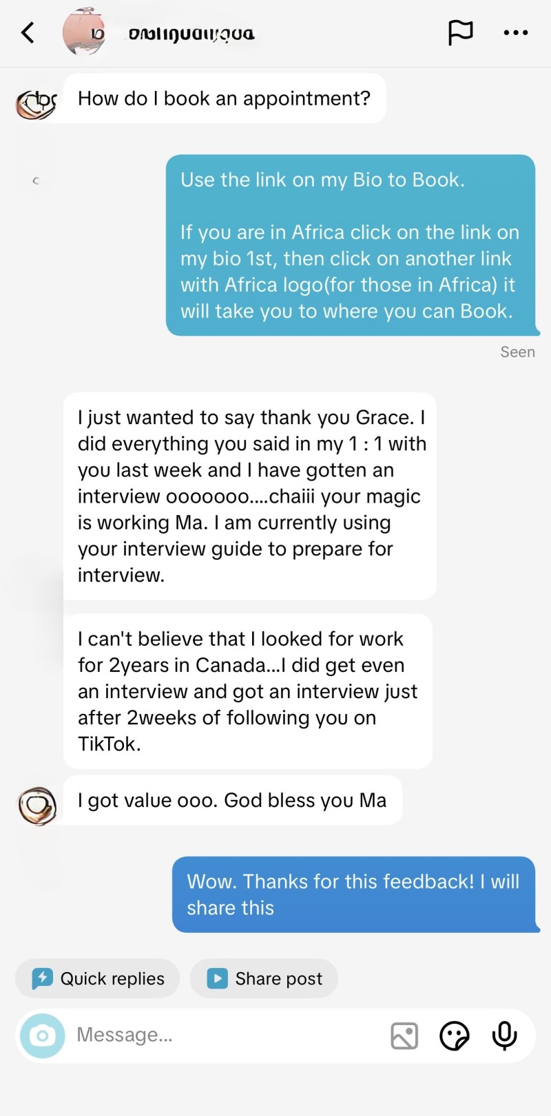 Customer review 1