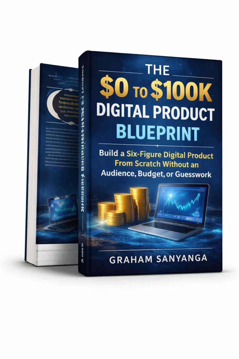 The $0 To $100k Digital Product Blueprint.Build a Six-Figure Digital Product From Scratch Without an Audience, Budget, or Guesswork.