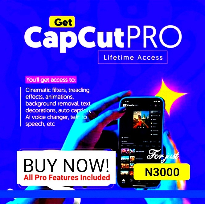 GET CAPCUT PRO – LIFETIME ACCESS