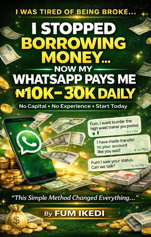 I Stopped Borrowing Money… Now My WhatsApp Pays Me ₦10k–₦30k Daily (No Capital Needed, No Experience).