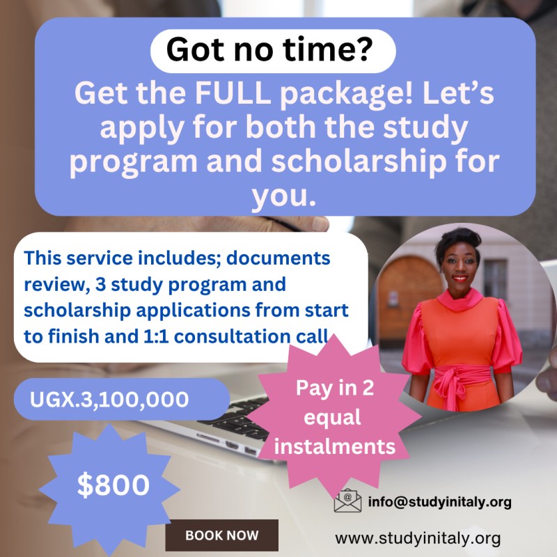 Full package (Study program & Scholarship)