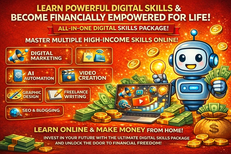 DIGITAL SKILLS HUB(LEARN ANY ONE OF THIS SKILLS AND BECOME FINANCIALLY WEALTHY).